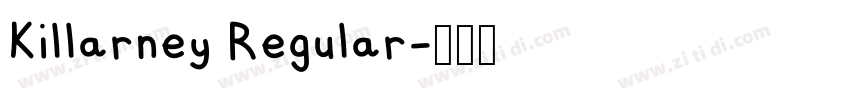 Killarney Regular字体转换